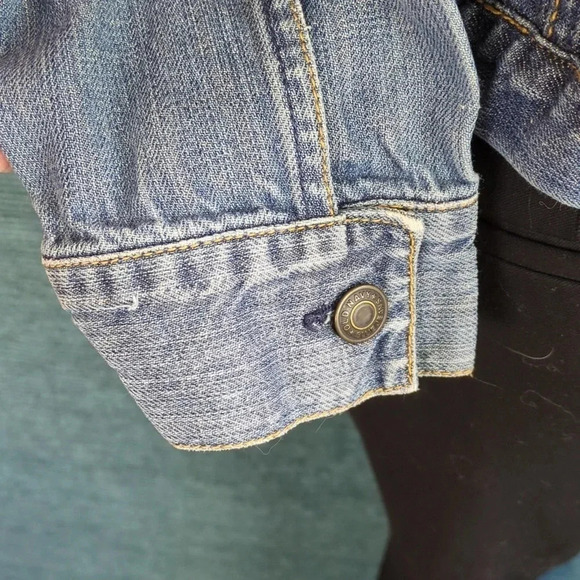 For Kitty Rescue!  Old Navy Youth Distressed Denim Jacket - Picture 8 of 16